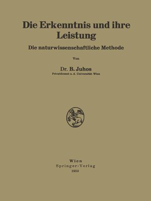 cover image of Die Erkenntnis und ihre Leistung